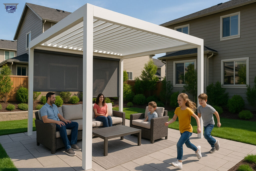Bellevue’s Best Outdoor Upgrade: Add Style to Your Pergola Family pergola ai logo
