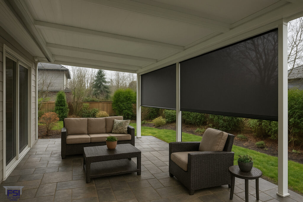 Prepare Your Bellevue Patio for Rainy Weather with Pergola Covers and Motorized Shades